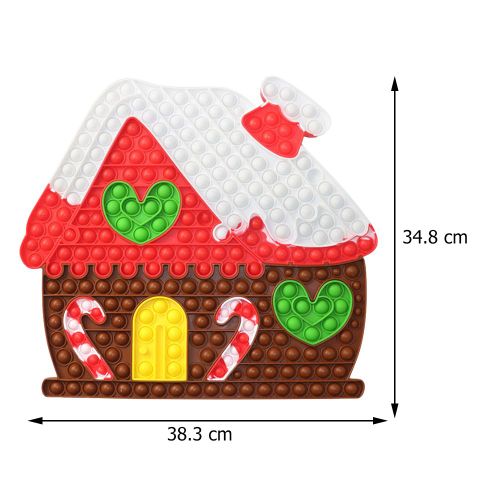 Maison De Noël En Silicone Pour Enfants Et Adultes, Jouet De Grande Taille, Anti-Stress, Planche À Presser, Squishy, Cadeaux Pour Adultes
