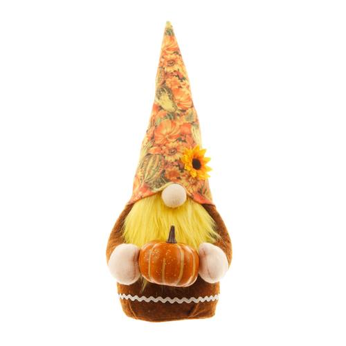 Poupée De Gnome Tournesol En Peluche Sans Visage Avec Citrouille Pour La Récolte D'automne, Décorations D'automne, Cadeaux D'ornements Pour La Maison