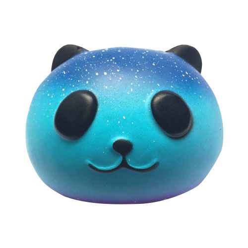 Jouet Anti-Stress Pour Enfant Et Adulte, Couleur Ciel Étoilé, Tête De Panda, Pétrissage, Rebond Lent, Décompression Du Bout Des Doigts