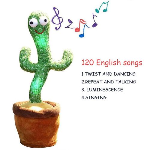 Jouet En Peluche Cactus Danse Canard, Jouet Électronique, Chant Torsadé, Nouveauté Drôle, Musique Luminescente, Cadeaux, Livraison Directe
