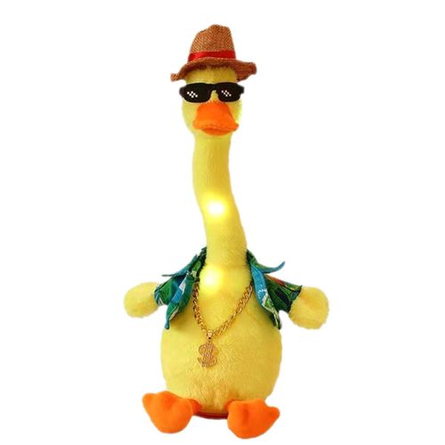 Peluche De Canard Dansant Pour Enfant, Jouet Électrique Doux Et Interactif, Capable De Chanter Et De Danser Avec La Voix