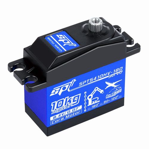 Engrenage Métallique Haute Tension Spt5410hv-180 ° 10kg, Servo Numérique Pour Avion À Aile Fixe/Voiture À Dérive 1:10 Rc Voiture/Bras Robot