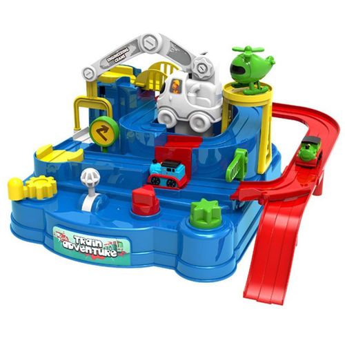 Piste De Course Mécanique Et Interactive, Jeu De Réflexion, Pour Enfant, Rail, Voiture, Modèle, Éducatif, Aventure, Cerveau, Train, Jouet,