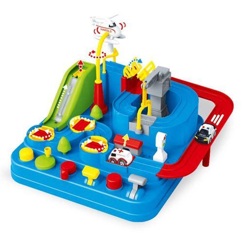 Piste De Course Mécanique Et Interactive, Jeu De Réflexion, Pour Enfant, Rail, Voiture, Modèle, Éducatif, Aventure, Cerveau, Train, Jouet,
