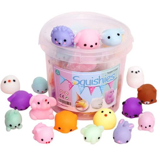 Paquet De Jouets De Fidget Chat Mignon Kawaii, Jouet À Presser Doux Pour Anti-Stress, Animal De Dessin Animé Pour Enfants Adultes, Soulage L'Anxiété