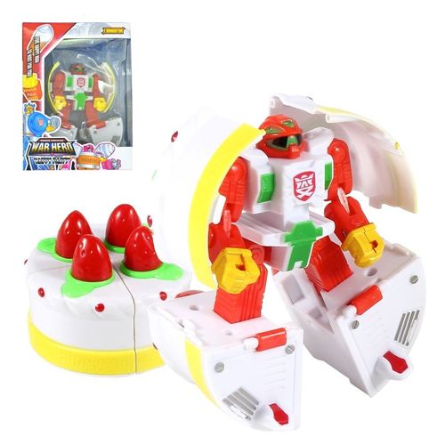 Figurine Robot Transformation Hamburger, Jouets Transformation Plastique Nourriture Collection De Jeu, Meilleur Cadeau Jouet Éducatif Pour Enfants