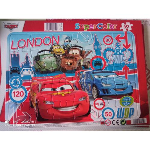 Lot De 2 Puzzles Cars