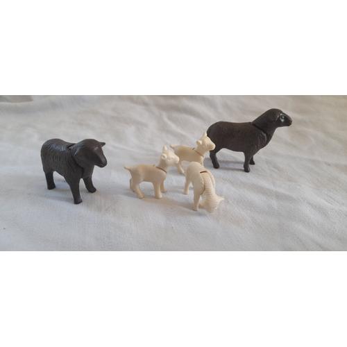 Playmobil 2 Moutons Noir Et 3 Petits
