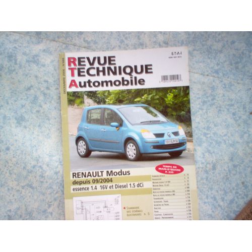 Revue Technique Renault Modus Essence Et Diesel