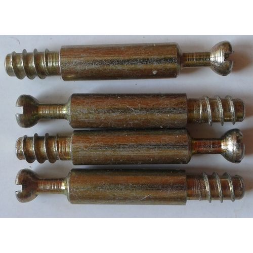 4 Vis Bloquantes Agglo Fixation de Meuble Ikea Plat/Cruxiforme 4,4cm de long filetage 1,1cm diamètre 5mm