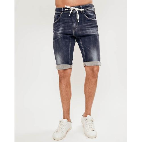 Short Jogg Denim Bleu