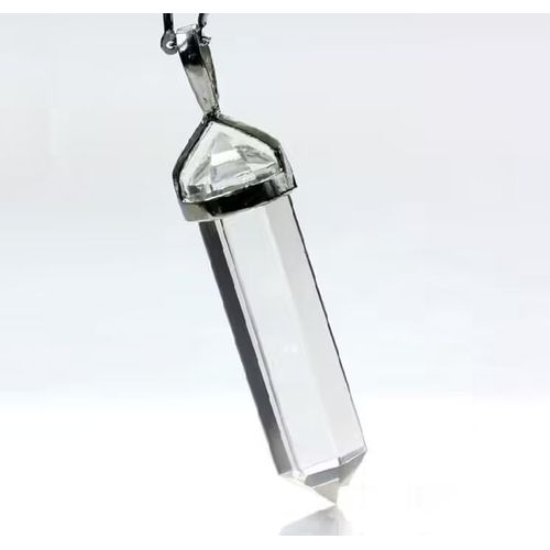 Pendentif Colonne De Cristal Blanc Naturel, Réparation Des Cônes De Cristal