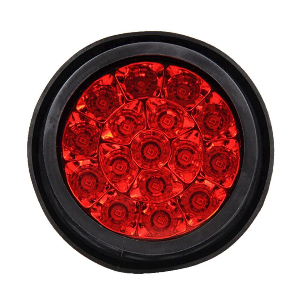 2 Pices 12v-24v 16led Voiture Rond Rouge Feux Arrire Antib... - 4