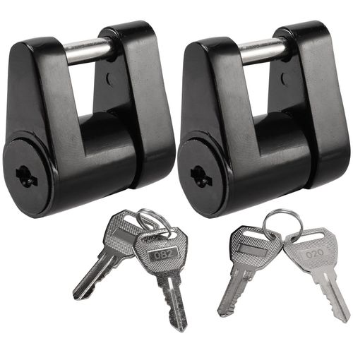 2 Ensembles De Coupleur D'attelage Remorque Verrouillage 1/4 Pouce Broche 3/4 Envergure Pour Camion Rv Bateau
