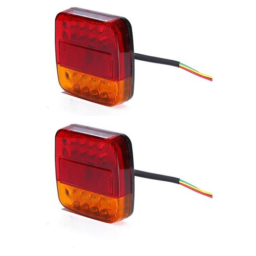 2 Pièces Séries Feux Arrière De Camion Remorque Voiture À Usage Général Led Arrêtent Les Clignotants