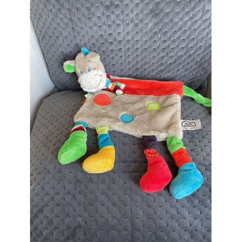 Doudou Vache Mots D Enfants Eveil Plat Girafe