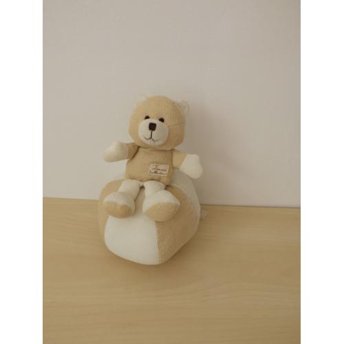 Peluche Culbuto Ours Beige Tiamo