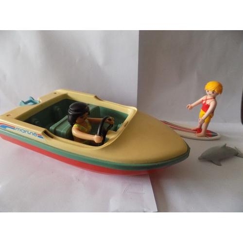 Playmobil Bateau Et Surfeuse Avec Dauphin