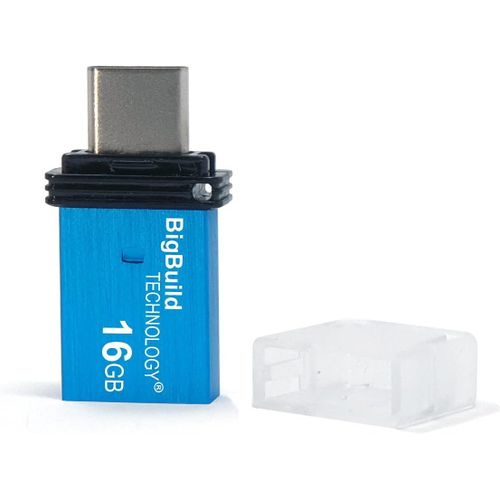 16GB Blue Dual Drive Type C OTG USB Memory Stick Compatible avec Huawei Nova 5/5i/5T/5Z/5 Pro, 6/6 SE, 7/7i/7 Pro, 8/8 Pro/8 SE Mobile