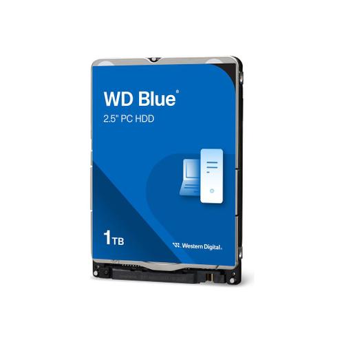 WD Blue WD10SPZX - Disque dur - 1 To - interne - 2.5" - SATA 6Gb/s - 5400 tours/min - mémoire tampon : 128 Mo