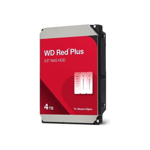 WD Red Plus WD40EFPX - Disque dur - 4 To - interne - 3.5" - SATA 6Gb/s - 5400 tours/min - mémoire tampon : 256 Mo