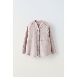 Chemise À Texture Délavée À L¿Acide (Zara)