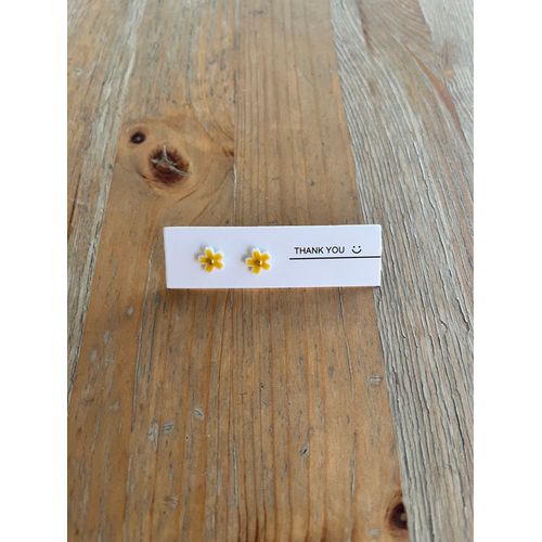 Boucles D¿Oreilles Fleures Jaunes