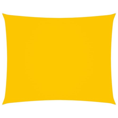 Vidaxl Voile De Parasol Tissu Oxford Rectangulaire 3,5x5 M Jaune