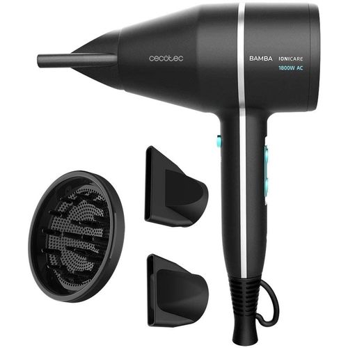 Sèche Cheveux Ionique Avec Diffuseur Ion Et Grand Débit D¿Air 1800w Bleu Noir Gris