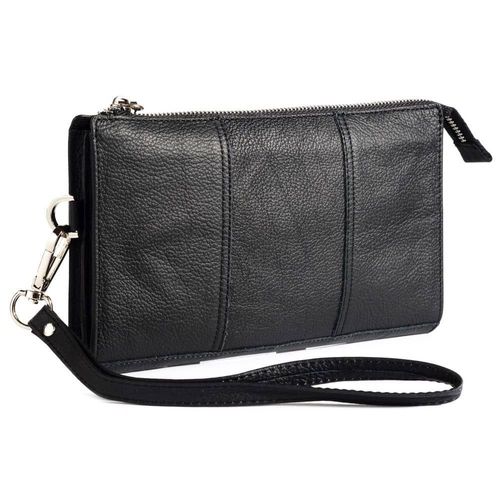 Exclusif Etui Sac À Main En Cuir Véritable Nouveau Design Pour Nokia 230 Microsoft Nokia 230 - Noir - Dfvmobile
