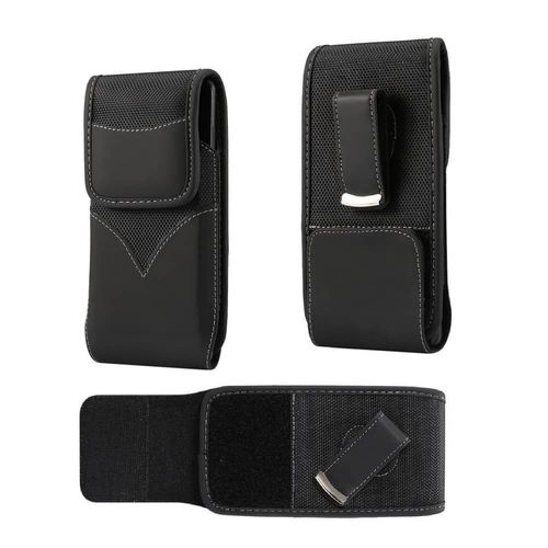 Nouveau Style Étui Housse Nylon Avec Rotation Clip De Ceinture Pour Nokia Lumia 520.2 (2013) - Noir - Dfvmobile