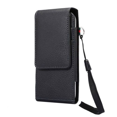 Housse Porte-Cartes Clip Ceinture Rotatif 360 Étui Fermeture Magnétique Pour Oneplus 5t - Noir - Dfvmobile