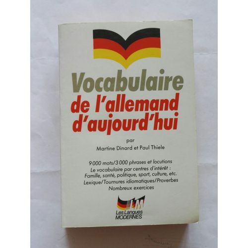 Vocabulaire De L'allemand D'aujourd'hui