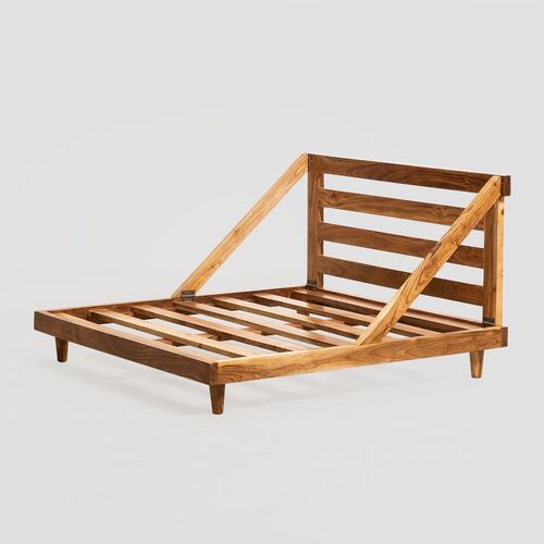 Base Pour Canapé Modulable (100x100 Cm) Yebel Bois Rustique