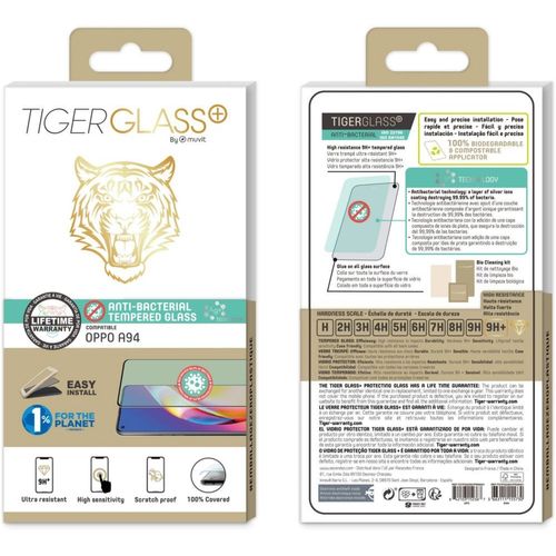 Prot?Ge ?Cran Muvit Oppo A94 Tiger Verre Tremp?