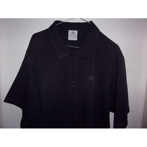 Chemise Noire Adidas Manches Courtes Tl