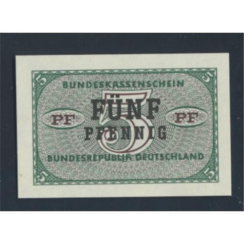 Rfa (Fr.Allemagne) Rosenbg: 314 Bundeskassenschein Pas Emis 1967 5 Pfennig (8590297
