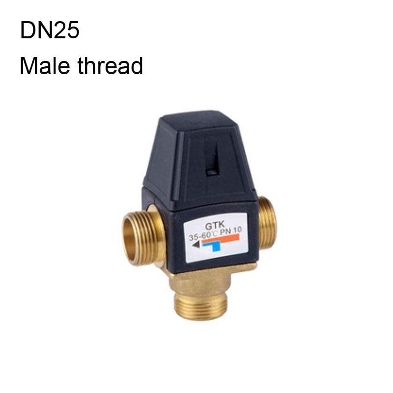 vanne mélangeuse thermostatique à haut débit en laiton à débit élevé Valve thermostatique 3 voies DN20 vanne de régulation 35 à 60 degrés pour le chauffage par le sol pour chauffe-eau