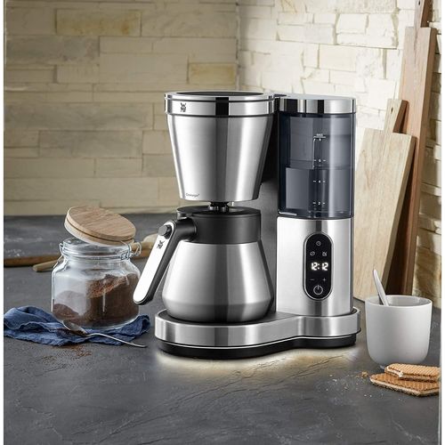 Cafetière Électrique Pour 8 Tasses Avec Verseuse Isotherme En Acier Inoxydable Cromargan Matt