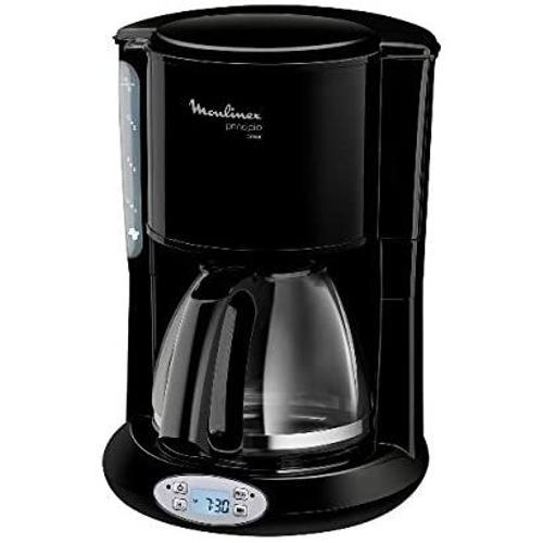 Cafetière Électrique Programmable De 0,6l Pour 6 Tasses Avec Écran Lcd 1000w Noir