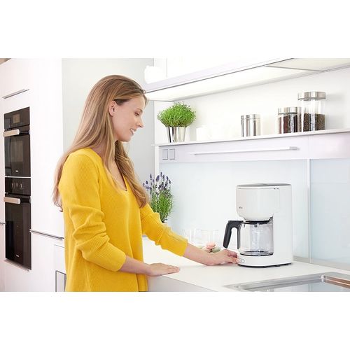 Cafetière Électrique Pour 10 Tasses 1000w Blanc