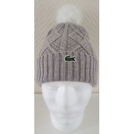 bonnet lacoste noir pas cher