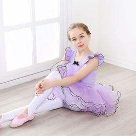 2 Pièces / Ensemble Fille Enfant En Bas âge Tutu Ballet Justaucorps Jupe  Danse Formation Scène Costume 150 Violet