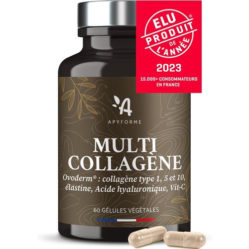 Apyforme Micronutrition - Multi Collagène Brevété - 60 Gelules Végétales 