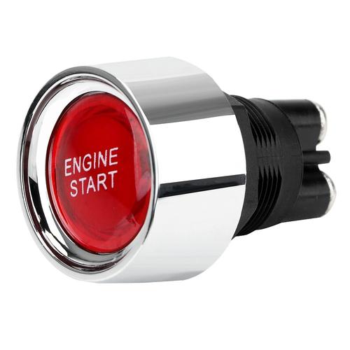 YOSOLO 12V DC moteur démarrage démarreur commutateur course momentanée  réinitialiser universel illuminé bouton poussoir voiture Auto commutateur -  Type Rouge