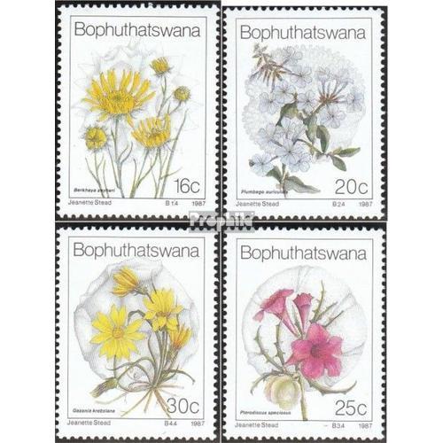 Bophuthatswana 186-189 Neuf 1987 De Fleurs Sauvages