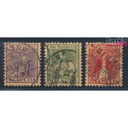 Suisse 133-135 (Complète Edition) Oblitéré 1917 Pro Juventute (8618631