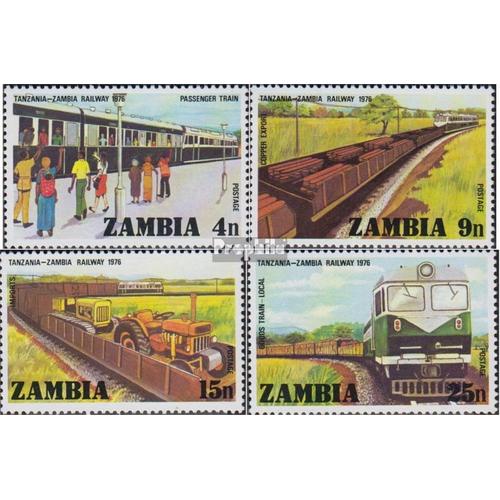 Sambia 168-171 (Complète.Edition.) Neuf Avec Gomme Originale 1976 Tanzanie Sambia Chemin De Fer