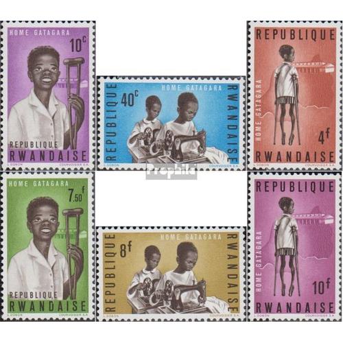 Rwanda 71a-76a (Complète.Edition.) Neuf Avec Gomme Originale 1964 Gatagara-Accueil Pour Personnes Handicapées Enfants