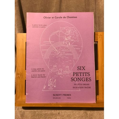 Olivier & Carole De Chamisso Six Petits Songes Partition Clarinette Piano Schott